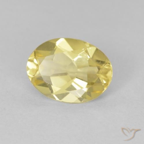 9,17 ctw natürlicher Hell Gold Beryll, Oval, VVS-VS