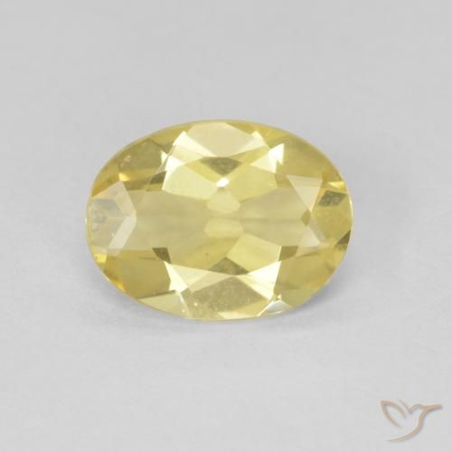 1.34ct Natürlicher Hell Gold Beryll, Oval, VVS-VS