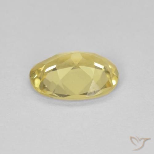 9,17 ctw natürlicher Hell Gold Beryll, Oval, VVS-VS