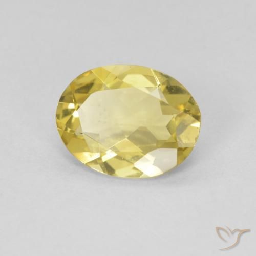 9,17 ctw natürlicher Helles Gold-Gelb Beryll, Oval, VVS-VS