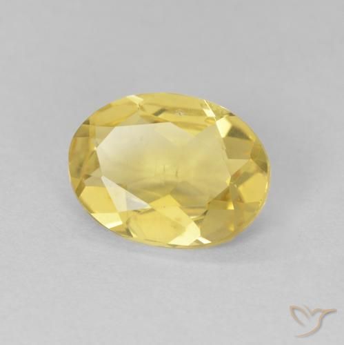 9,17 ctw natürlicher Hell Gold Beryll, Oval, VS