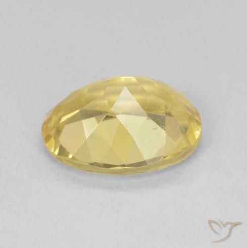 9,17 ctw natürlicher hellgelb Beryll, Oval, VS