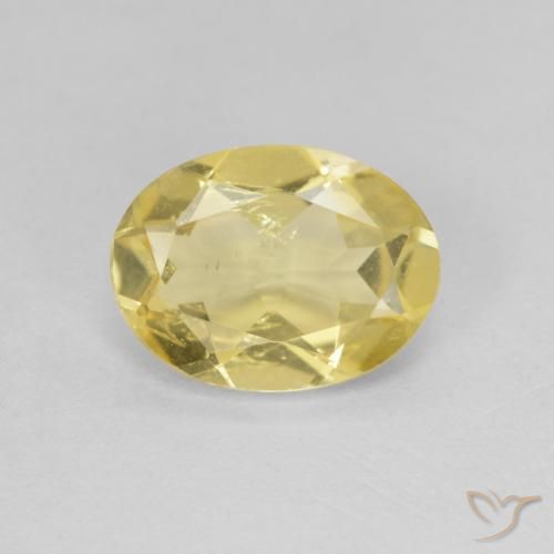 1.44ct Natürlicher Hell Gold Beryll, Oval, VS