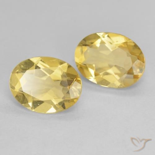 3.23ctw Natürlicher hellgelb Beryll, Oval, VVS-VS