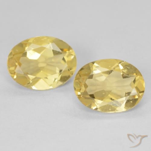 3.23 ct natürliche hellgelb Beryll-Edelsteine, Oval, VVS-VS