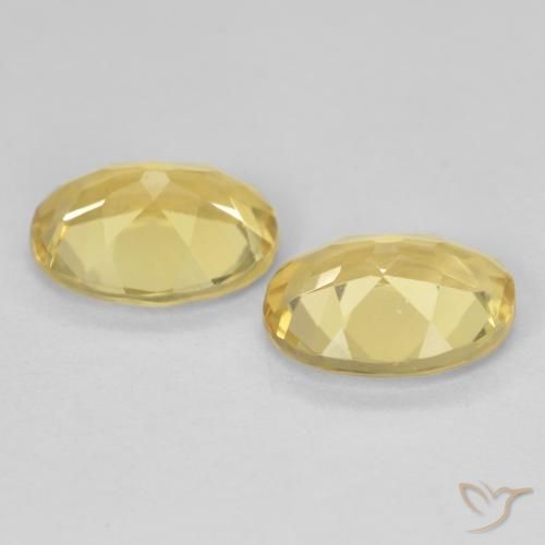3.23 ct natürliche hellgelb Beryll-Edelsteine, Oval, VVS-VS