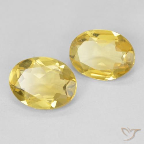 2.76 ct natürliche Helles Gold-Gelb Beryll-Edelsteine, Oval, VS