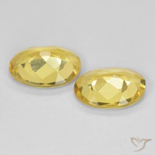 2.76 ct natürliche Helles Gold-Gelb Beryll-Edelsteine, Oval, VS