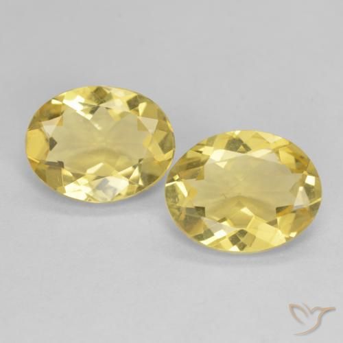 3.86ctw Natürlicher Hell Gold Beryll, Oval, VS