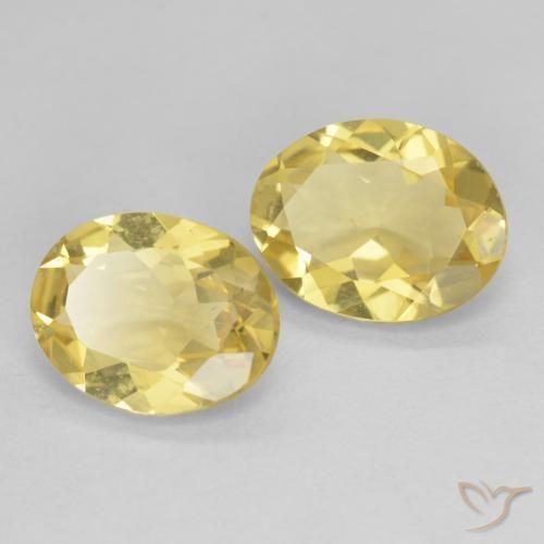 3.86 ct natürliche Hell Gold Beryll-Edelsteine, Oval, VS