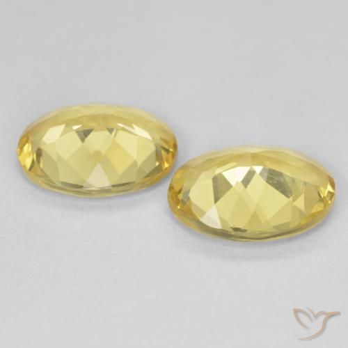 3.86 ct natürliche Hell Gold Beryll-Edelsteine, Oval, VS