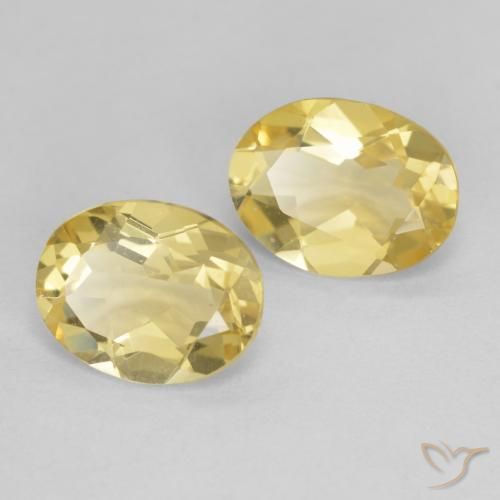 3.06 ct natürliche Helles Gold-Gelb Beryll-Edelsteine, Oval, VVS
