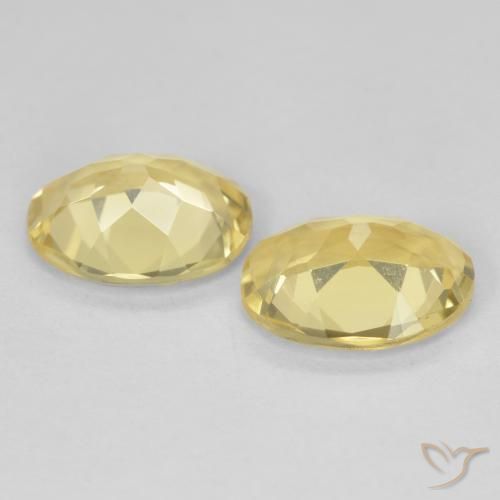 3.06 ct natürliche Helles Gold-Gelb Beryll-Edelsteine, Oval, VVS