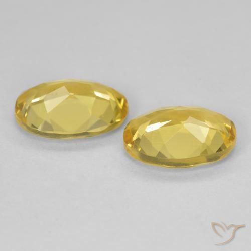 2.83 ct natürliche Helles Gold-Gelb Beryll-Edelsteine, Oval, VVS