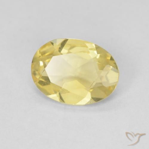 9,17 ctw natürlicher Helles Gold-Gelb Beryll, Oval, VVS-VS