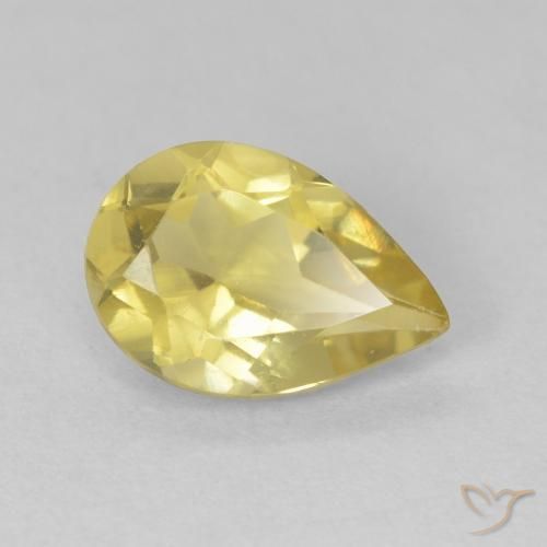 9,17 ctw natürlicher Hell Gold Beryll, Birnenform, VVS-VS