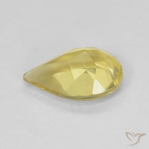 9,17 ctw natürlicher Hell Gold Beryll, Birnenform, VVS-VS