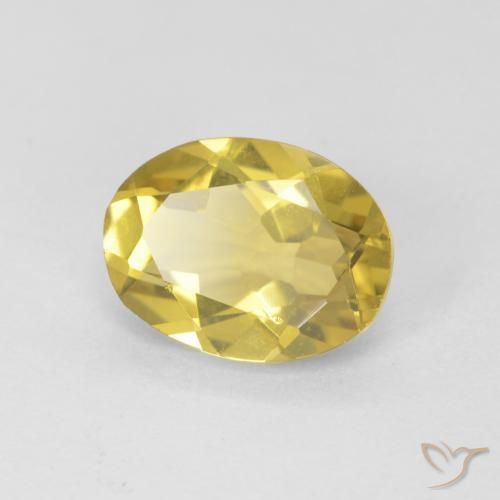 9,17 ctw natürlicher Hell Gold Beryll, Oval, VVS