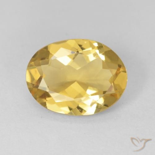 1.89ct Natürlicher hellgelb Beryll, Oval, VVS
