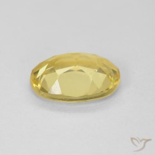 9,17 ctw natürlicher hellgelb Beryll, Oval, VVS