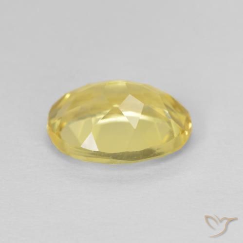 9,17 ctw natürlicher hellgelb Beryll, Oval, VVS