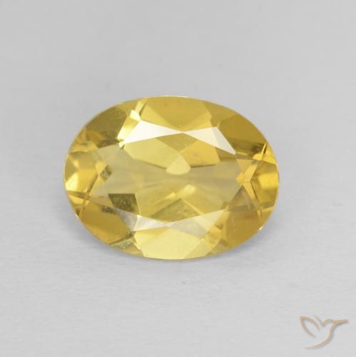 1.53ct Natürlicher Honiggelb Beryll, Oval, VVS