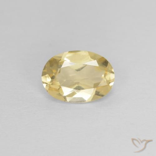 0.69ct Natürlicher Helles Gold-Gelb Beryll, Oval, VVS