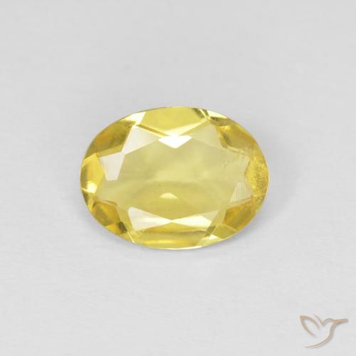0.92ct Natürlicher Helles Honiggelb Beryll, Oval, VS