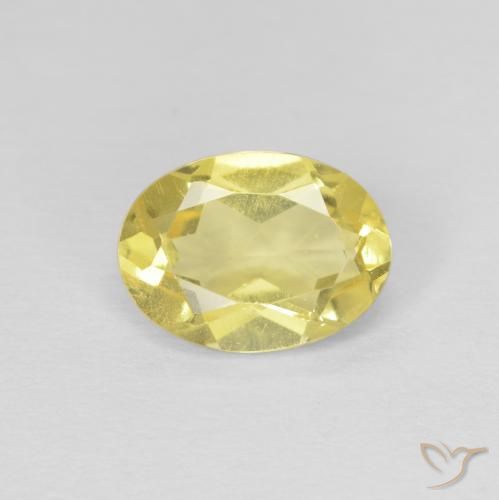 1.18ct Natürlicher Helles Honiggelb Beryll, Oval, VS