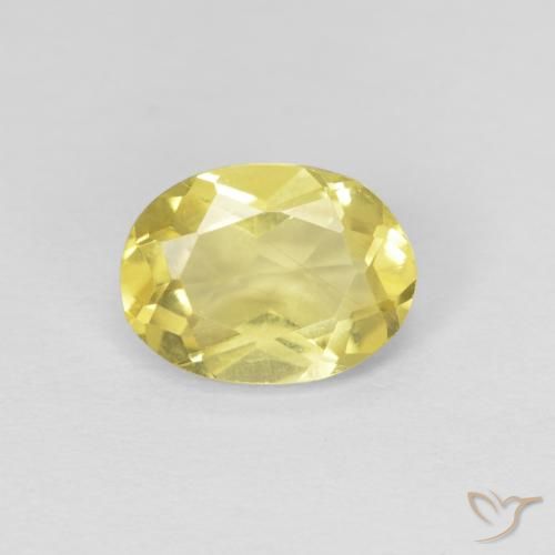 1.15ct Natürlicher Helles Honiggelb Beryll, Oval, VS