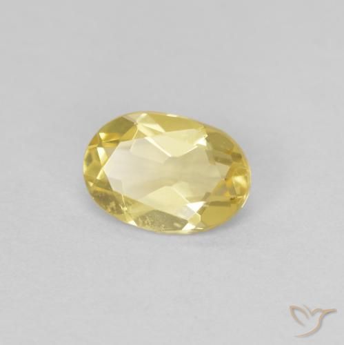 9,17 ctw natürlicher Helles Gold-Gelb Beryll, Oval, VVS-VS