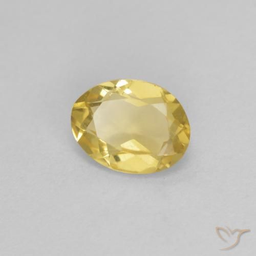 9,17 ctw natürlicher Helles Gold-Gelb Beryll, Oval, VVS-VS