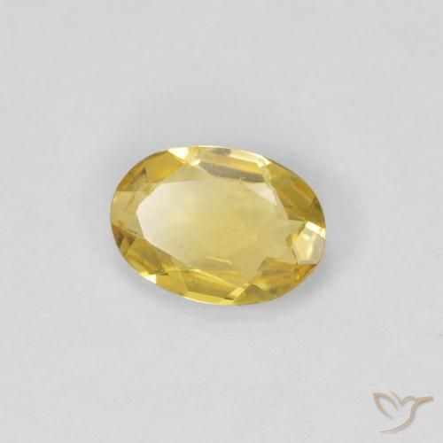 9,17 ctw natürlicher Helles Gold-Gelb Beryll, Oval, VVS-VS