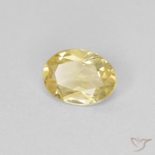 9,17 ctw natürlicher Hell Gold Beryll, Oval, VVS-VS