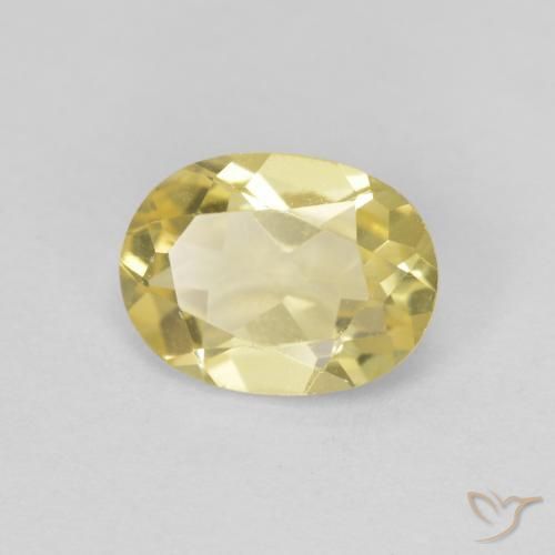 9,17 ctw natürlicher Hell Gold Beryll, Oval, VVS-VS