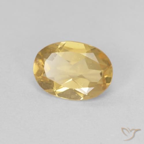 9,17 ctw natürlicher hellgolden Beryll, Oval, VVS-VS