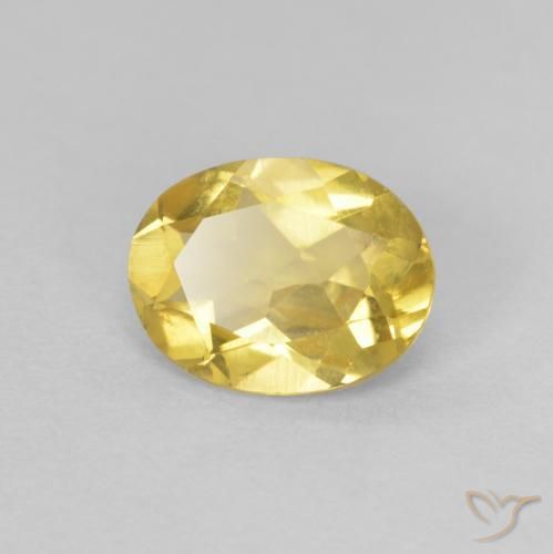9,17 ctw natürlicher Helles Gold-Gelb Beryll, Oval, VVS-VS