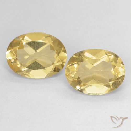 2.45 ct natürliche Warmes Gelb Beryll-Edelsteine, Oval, VS