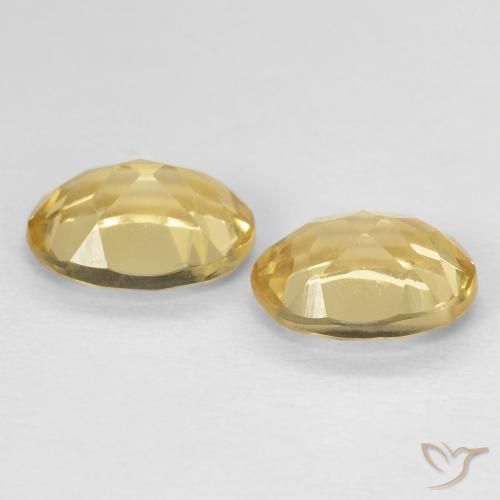 2.45 ct natürliche Warmes Gelb Beryll-Edelsteine, Oval, VS