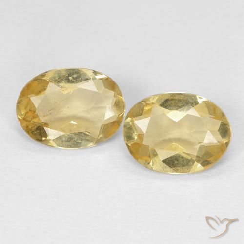 1.74ctw Natürlicher Mittelgelb Beryll, Oval, VS