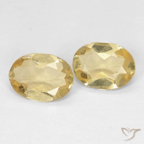 1.74 ct natürliche Mittelgelb Beryll-Edelsteine, Oval, VS
