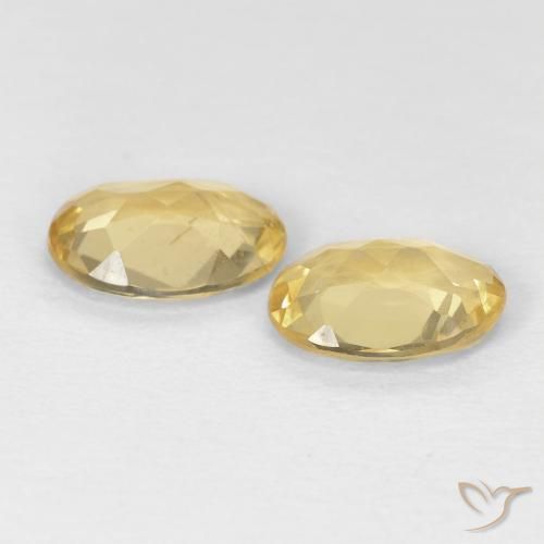1.74 ct natürliche Mittelgelb Beryll-Edelsteine, Oval, VS