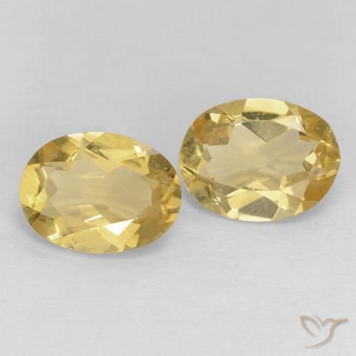 2.09 ct natürliche Mittelgelb Beryll-Edelsteine, Oval, VVS-VS