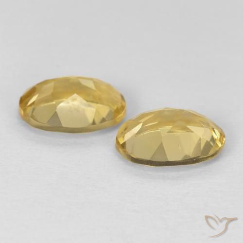 2.09 ct natürliche Mittelgelb Beryll-Edelsteine, Oval, VVS-VS