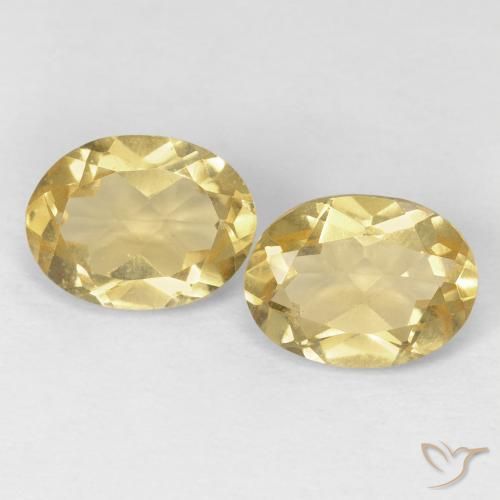 2.45ctw Natürlicher Dijon Gelb Beryll, Oval, VVS-VS