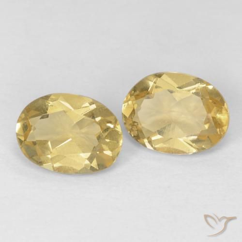 2.24 ct natürliche Golden Beryll-Edelsteine, Oval, VVS-VS