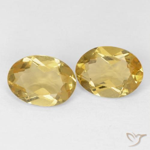 2.02 ct natürliche Golden Beryll-Edelsteine, Oval, VVS