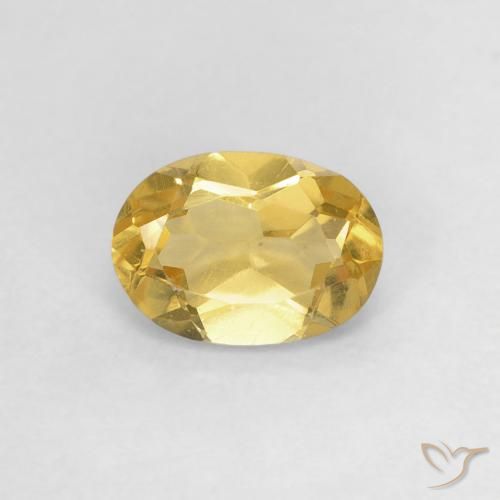 0.70ct Natürlicher Golden Beryll, Oval, VS