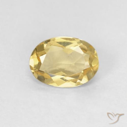 0.74ct Natürlicher Golden Beryll, Oval, VS