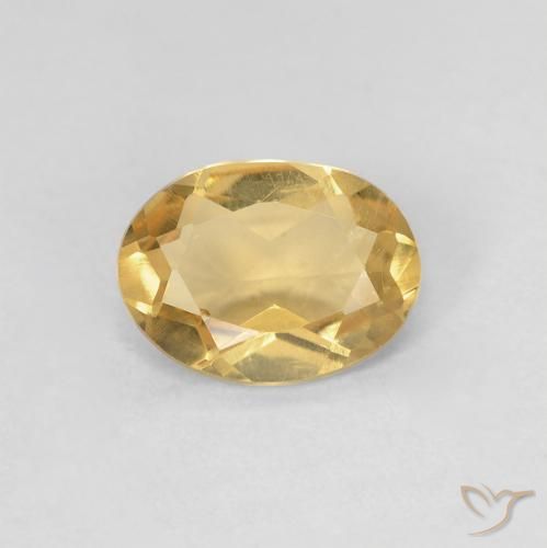 0.96ct Natürlicher hellgolden Beryll, Oval, VS